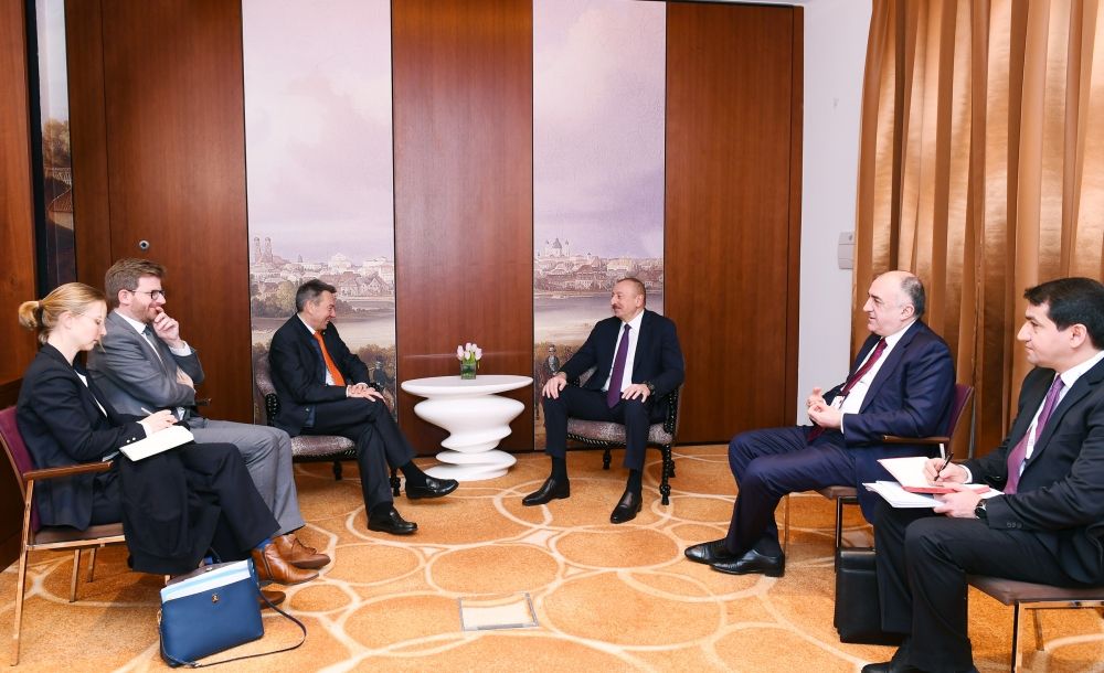 Президент Ильхам Алиев встретился в Мюнхене с президентом Международного комитета Красного Креста (ФОТО)