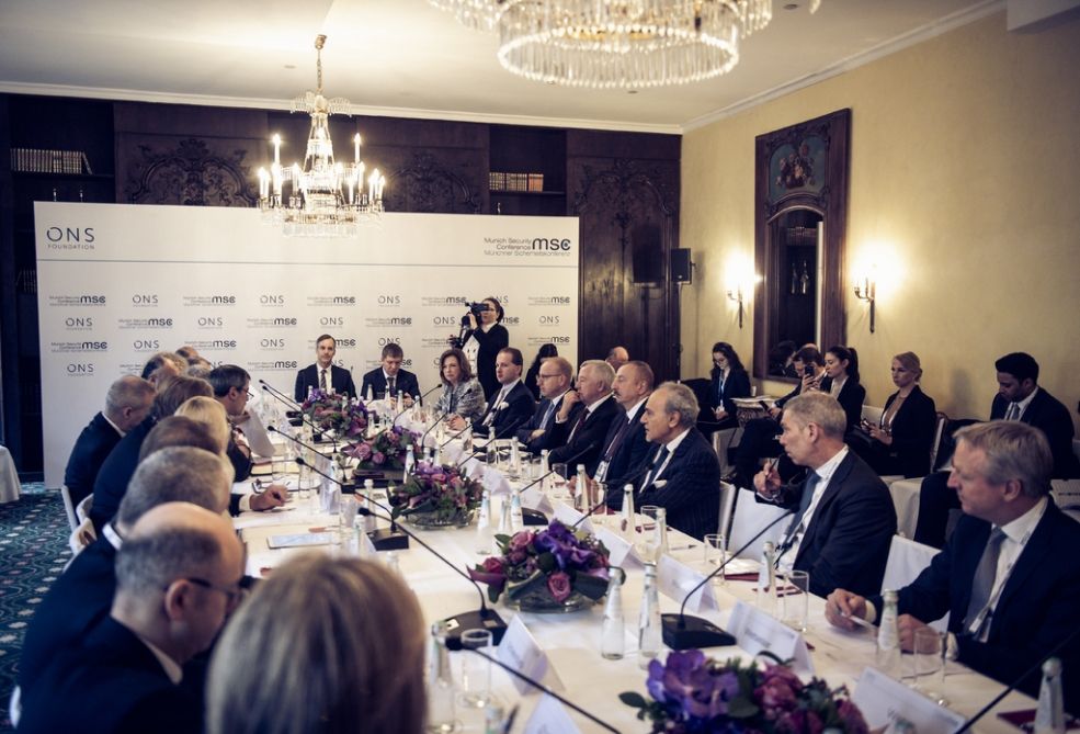 Ilham Aliyev attends Energy Security round table at Munich Security Conference (PHOTO)