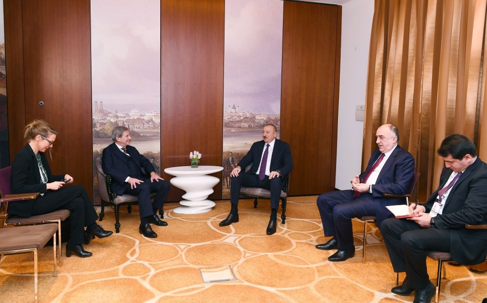 President Ilham Aliyev met with European Union Commissioner in Munich