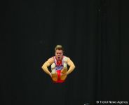 На Национальной арене гимнастики продолжаются соревнования в рамках Кубка мира по прыжкам на батуте и тамблингу (ФОТО)