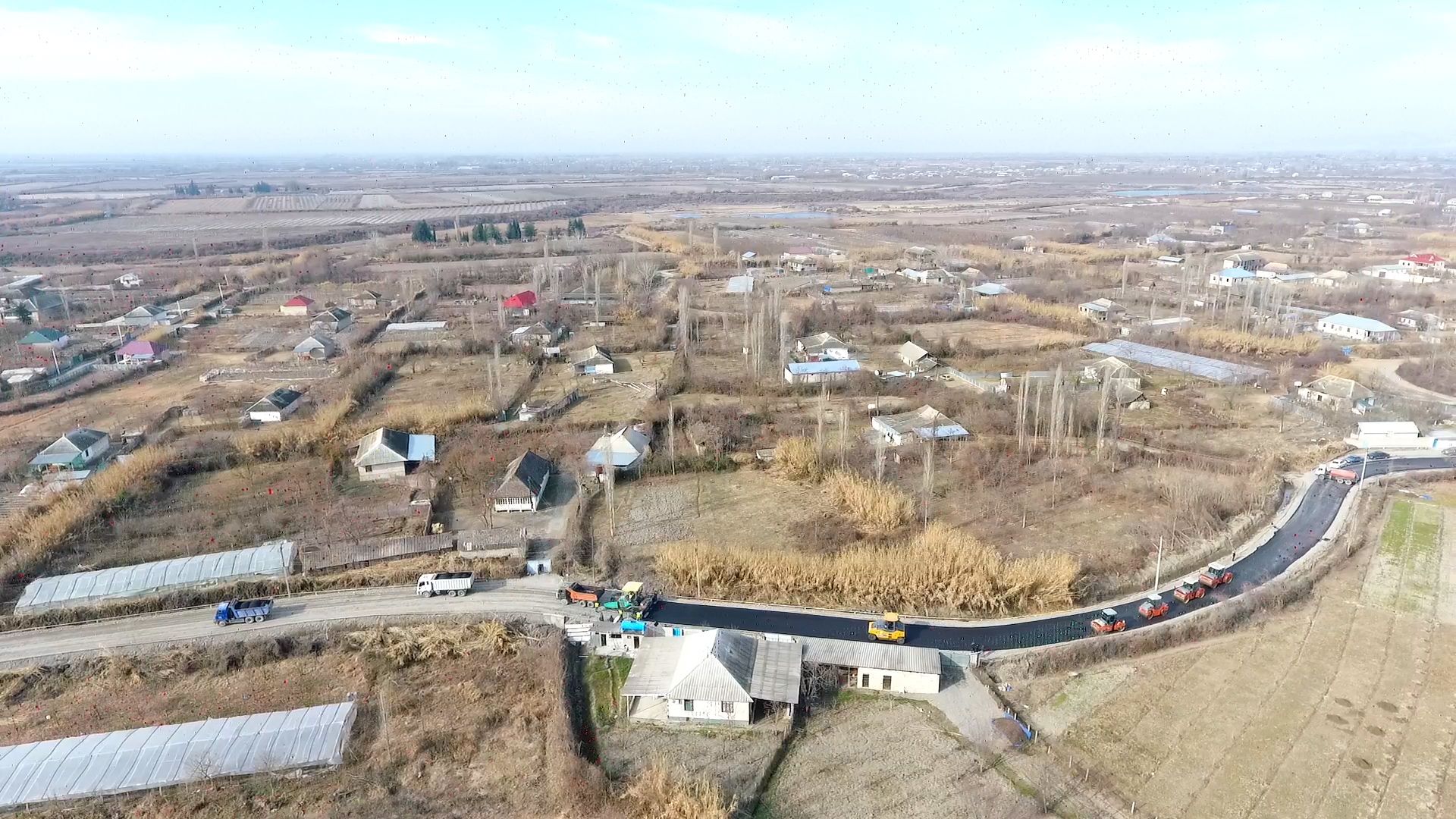 Göyçayda 12.3 km-lik yerli əhəmiyyətli yol yenidən qurulur (FOTO)
