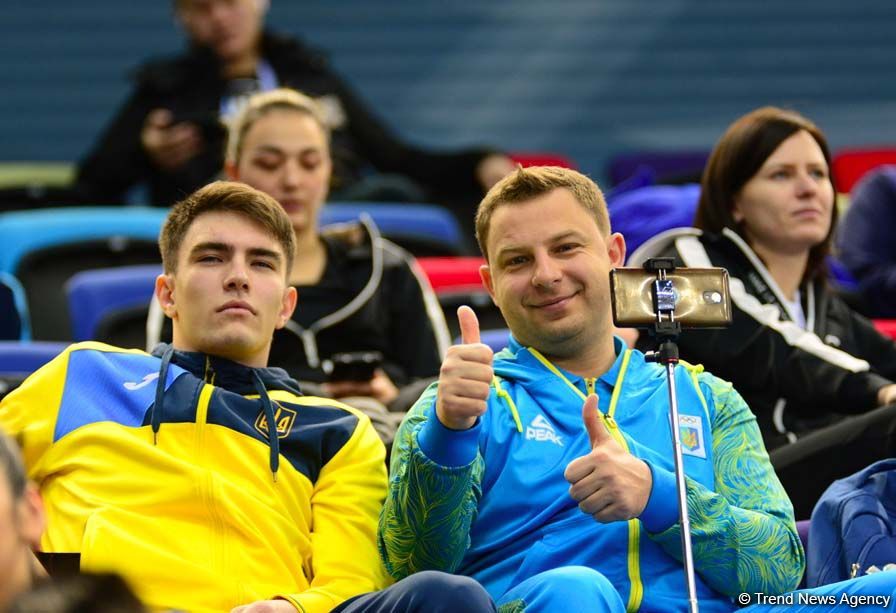 Emotions of fans at FIG World Cup in Trampoline Gymnastics & Tumbling in Baku (PHOTO)