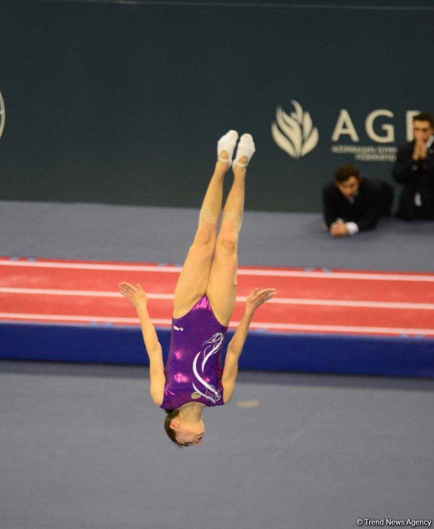 Azerbaijani gymnast Seljan Magsudova presents her program within FIG World Cup (PHOTO)