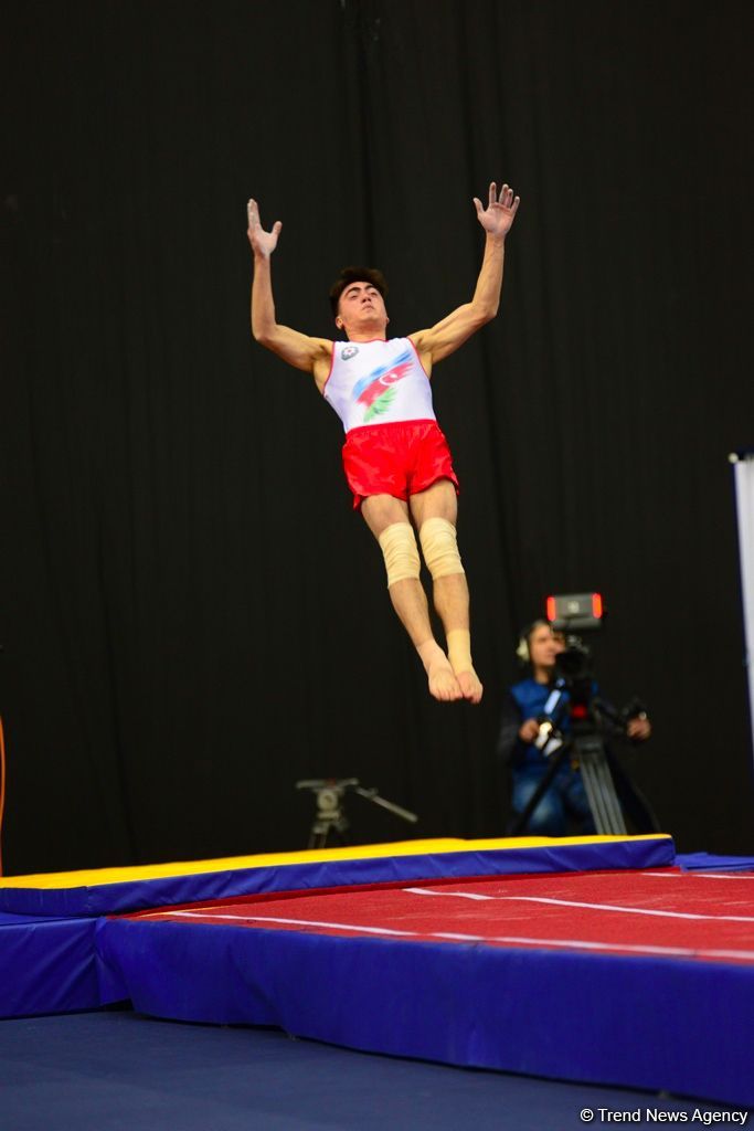 Bakıda batut gimnastikası və tamblinq üzrə Dünya Kubokunda final yarışları davam edir (FOTOREPORTAJ)