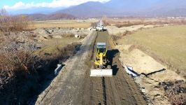 В Балакенском районе начата реконструкция дороги (ФОТО)