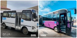 Bakıda daha bir marşruta yeni avtobuslar verildi (FOTO)