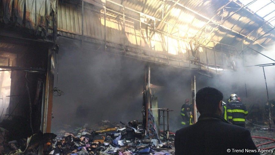 Пострадавшие в результате пожара предприниматели т/ц «Садарак» в Баку  получат компенсации