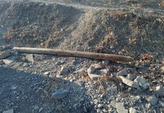 Bakı-Qazax yolunda raket tapılıb (FOTO)