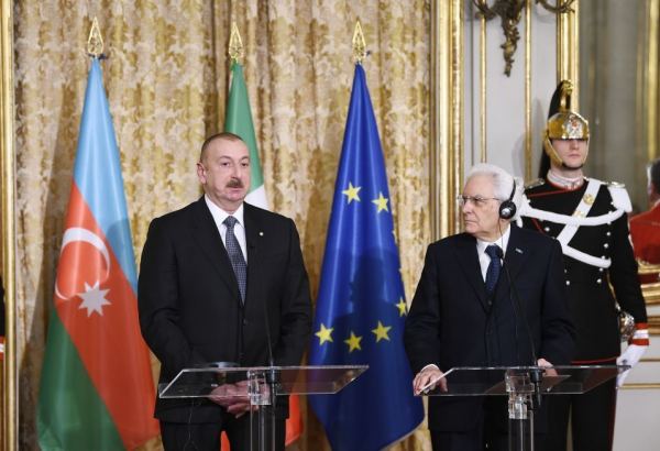 President Ilham Aliyev: Italy, Azerbaijan respect and support each other’s territorial integrity, sovereignty, inviolability of borders