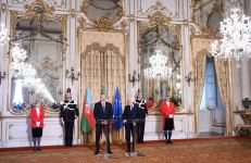 Президенты Азербайджана и Италии выступили с заявлениями для печати (ФОТО/ВИДЕО)