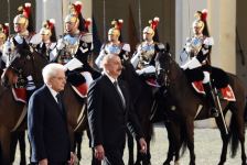 Official welcome ceremony held for Azerbaijani president in Rome (PHOTO/VIDEO)