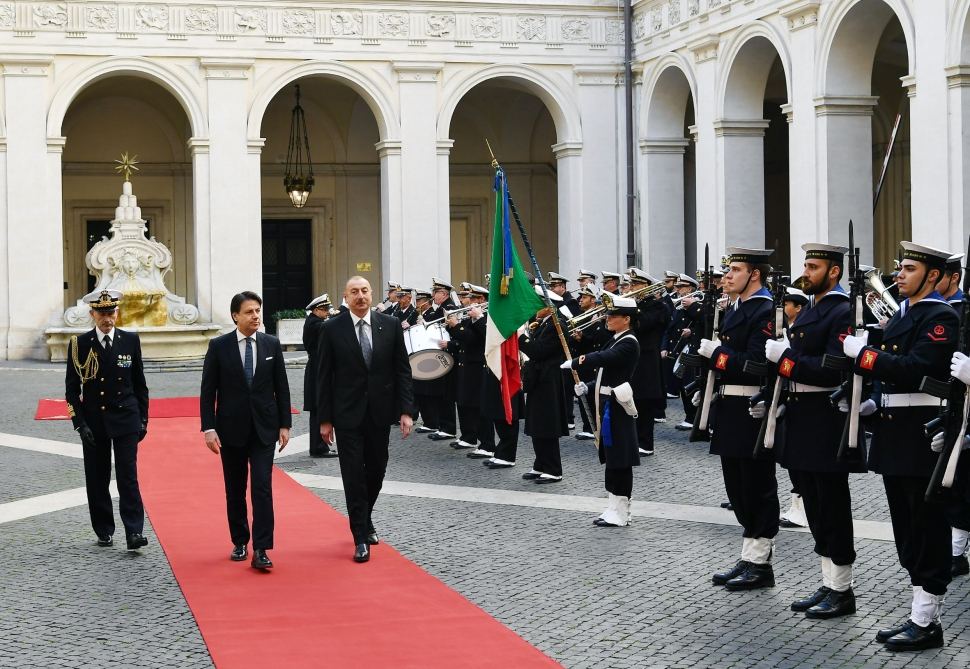 Prezident İlham Əliyevin İtaliya Nazirlər Şurasının Sədri Cüzeppe Konte ilə görüşü olub (FOTO)