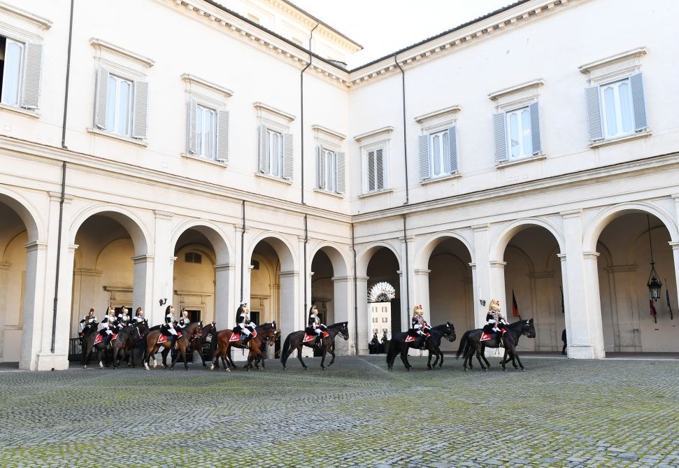 Official welcome ceremony held for Azerbaijani president in Rome (PHOTO/VIDEO)