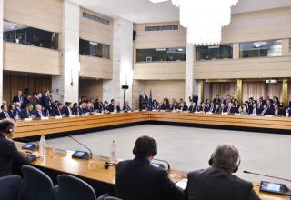President Ilham Aliyev attends Azerbaijan-Italy business forum in Rome (PHOTO)