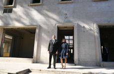 President Ilham Aliyev viewed building designed to host Azerbaijan Culture Center in Rome (PHOTO)