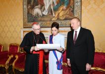 First Vice-President Mehriban Aliyeva awarded highest Papal Order of Knighthood in Vatican (PHOTO)