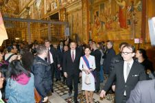 President Ilham Aliyev and first lady Mehriban Aliyeva viewed Sistine Chapel and St. Peter's Basilica in Vatican (PHOTO)
