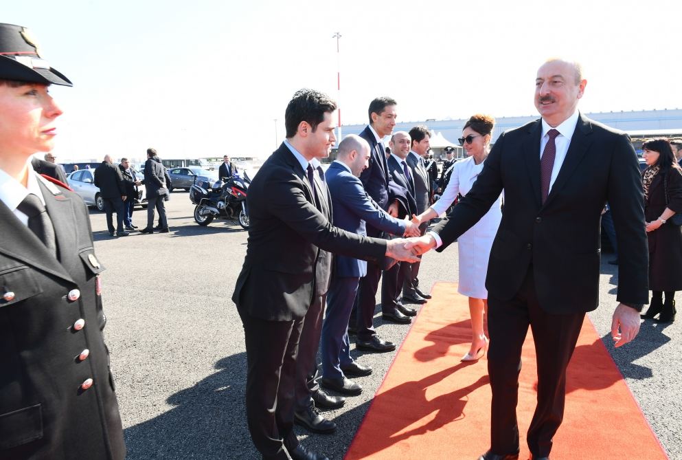 Завершился государственный визит Президента Ильхама Алиева в Италию (ФОТО)