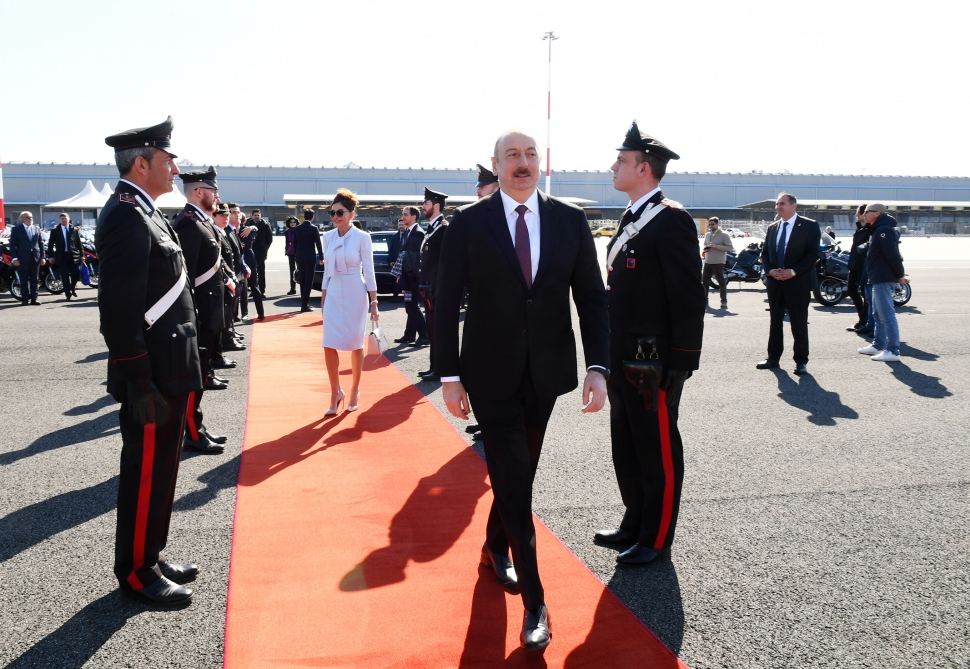 President Ilham Aliyev completed state visit to Italy (PHOTO)