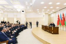 Президенты Азербайджана и Турции выступили с заявлениями для печати (ФОТО)