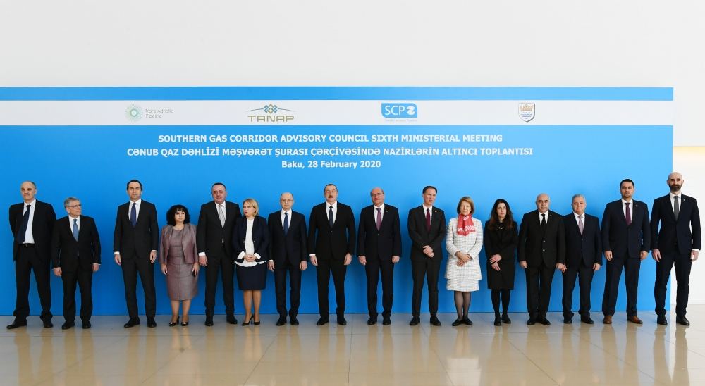 Президент Ильхам Алиев принял участие в VI заседании министров в рамках Консультативного совета "Южного газового коридора" (ФОТО)