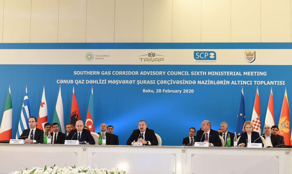 President Ilham Aliyev attends Ministerial Meeting of Southern Gas Corridor Advisory Council (PHOTO)