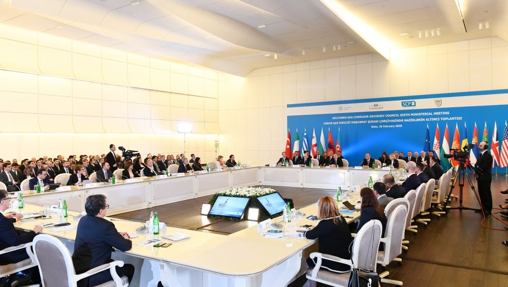 Президент Ильхам Алиев принял участие в VI заседании министров в рамках Консультативного совета "Южного газового коридора" (ФОТО)