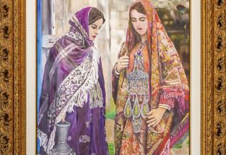 Во Флоренции представлена картина бакинца Рами Меира "Кавказские красавицы" (ФОТО)