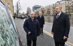 Azerbaijani president visits newly-built park with statue of Shah Ismail Khatai (PHOTO/VIDEO)