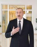 Президент Ильхам Алиев принял участие в открытии Геранбойской районной центральной больницы (ФОТО)