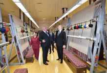 President Ilham Aliyev visited Goranboy branch of “Azerkhalcha” OJSC (PHOTO)