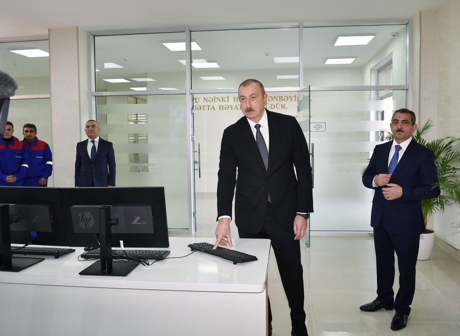 Prezident İlham Əliyev “Şəmkirçay” Sutəmizləyici Qurğular Kompleksinin açılışında iştirak edib (FOTO) (YENİLƏNİB) - Gallery Image