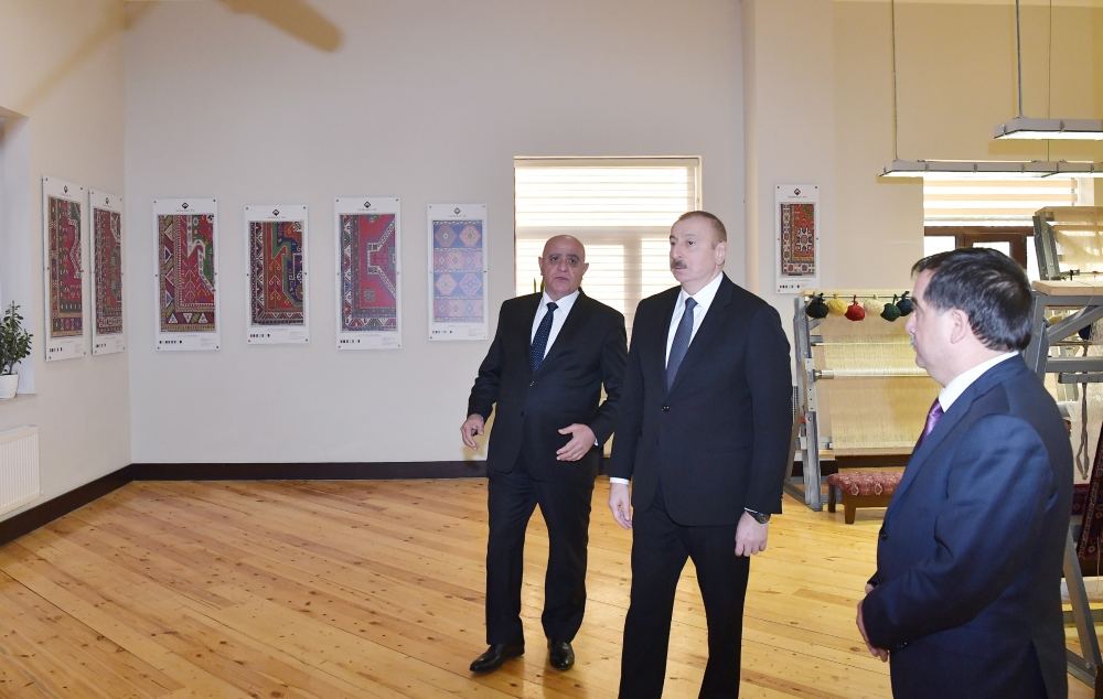 President Ilham Aliyev visited Gazakh branch of “Azerkhalcha” OJSC (PHOTO)