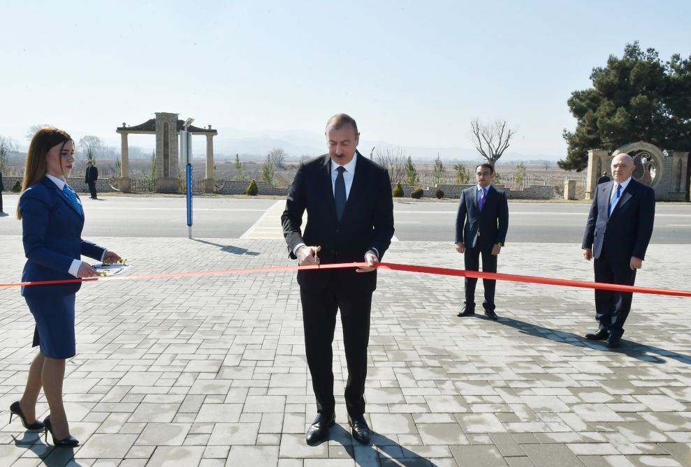 Azerbaijani president opens “ASAN Hayat” complex in Tovuz district (PHOTO)