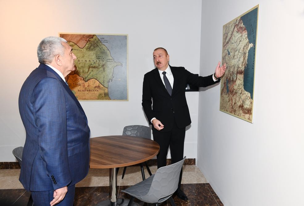 President Ilham Aliyev makes remark to Head of District Executive Authority: You put up a map and think that your job is finished. Children will come here, but what will they understand from this map? (VIDEO)