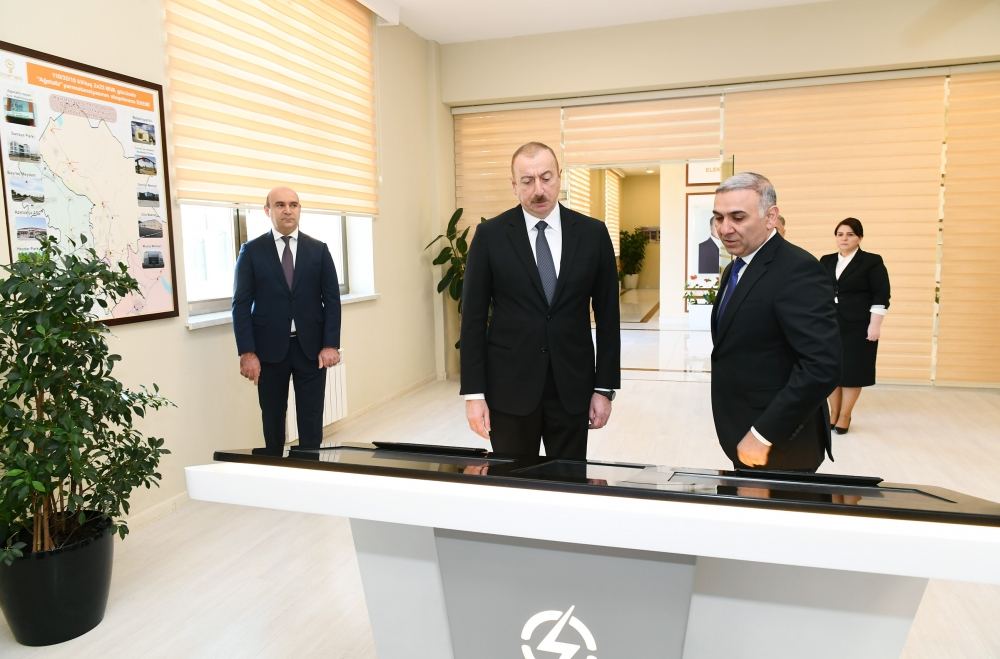 Prezident İlham Əliyev “Ağstafa” elektrik yarımstansiyasının yenidənqurmadan sonra açılışında iştirak edib (FOTO) (YENİLƏNİB)