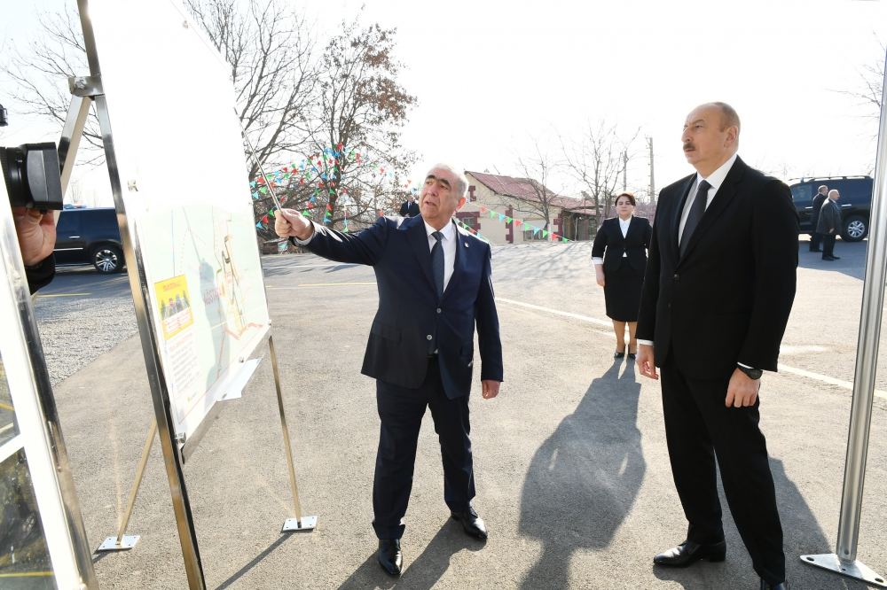 President Ilham Aliyev inaugurated newly renovated Aghstafa-Yenigun-Khatai-Gachag Karam-Poylu-Khilkhina highway (PHOTO)