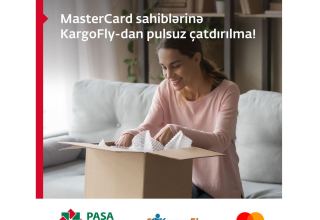 PAŞA Bankın Mastercard sahibləri KargoFly-dan pulsuz çatdırılma qazanmaq şansını əldə edir