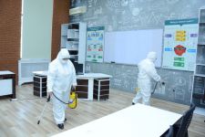UNEC-də dezinfeksiya işləri aparılıb (FOTO)