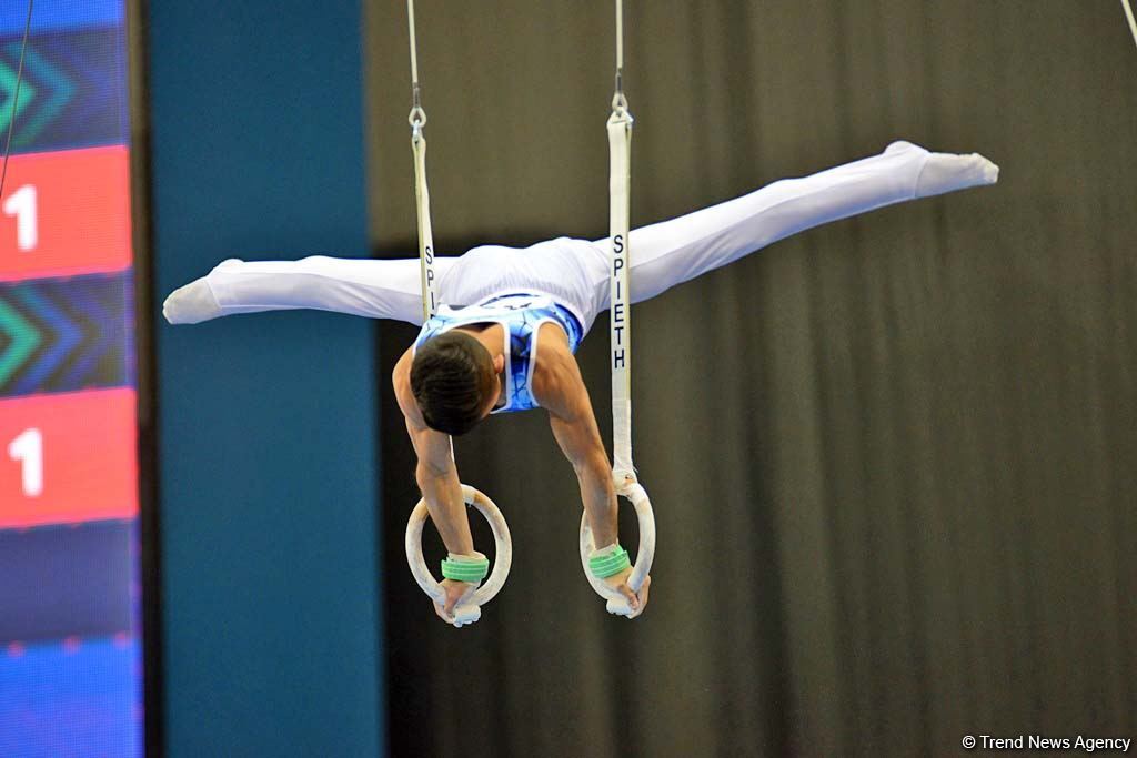 Competitions of AGF Junior Trophy International Tournament in Men's Artistic Gymnastics continue in Baku National Gymnastics Arena (PHOTO