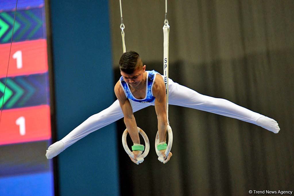 Competitions of AGF Junior Trophy International Tournament in Men's Artistic Gymnastics continue in Baku National Gymnastics Arena (PHOTO