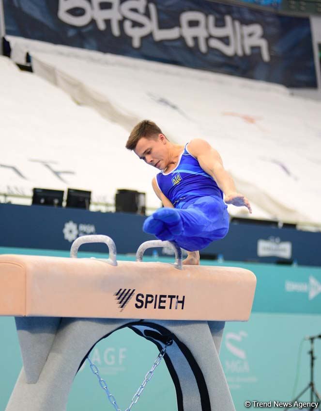 Competitions of AGF Junior Trophy International Tournament in Men's Artistic Gymnastics continue in Baku National Gymnastics Arena (PHOTO