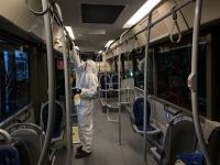 Bakıda 2 mindən artıq avtobus dezinfeksiya edilib (FOTO)