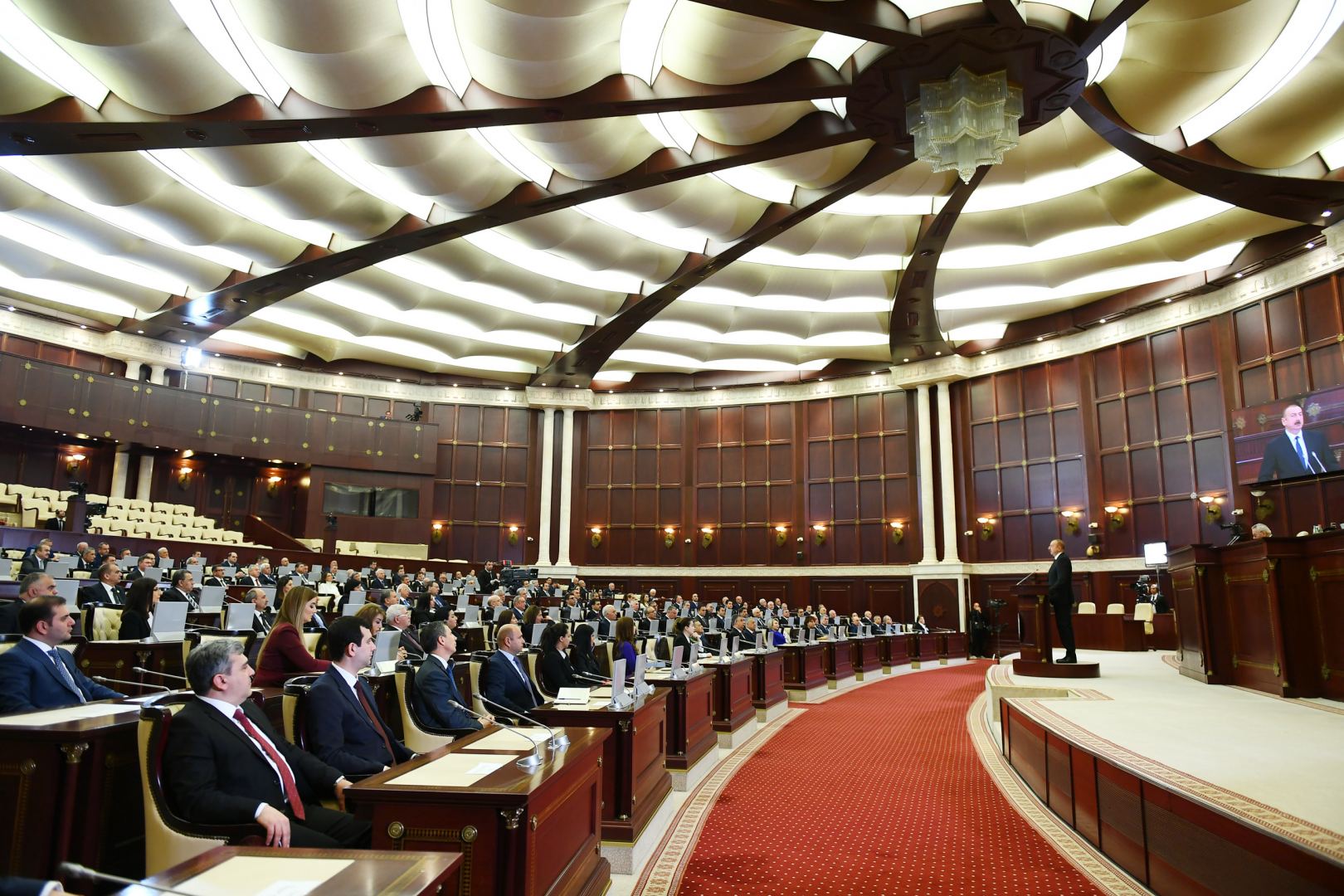President Ilham Aliyev attends first session of Azerbaijani Parliament’s sixth convocation (PHOTO/VIDEO)