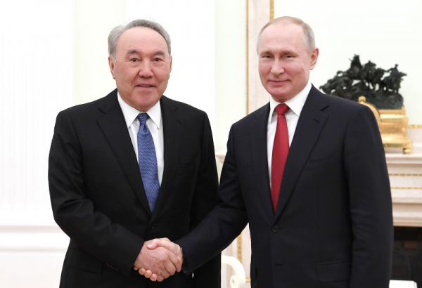 Nursultan Nazarbayev, Vladimir Putin meet in Moscow