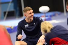 Podium training of athletes involved in FIG Artistic Gymnastics Apparatus World Cup underway at National Gymnastics Arena in Baku (PHOTO)