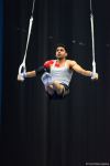 Milli Gimnastika Arenasında idman gimnastikası üzrə FIG Dünya kubokunun iştirakçılarının podium məşqləri keçirilir (FOTOREPORTAJ)