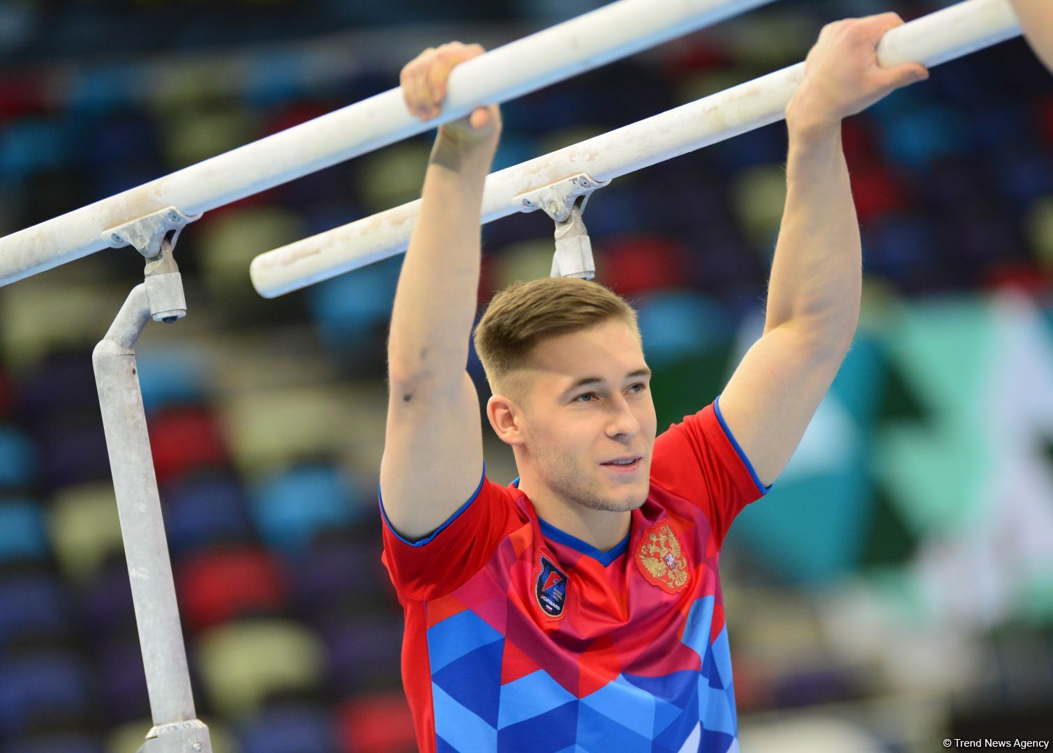 Podium training of athletes involved in FIG Artistic Gymnastics Apparatus World Cup underway at National Gymnastics Arena in Baku (PHOTO) - Gallery Image