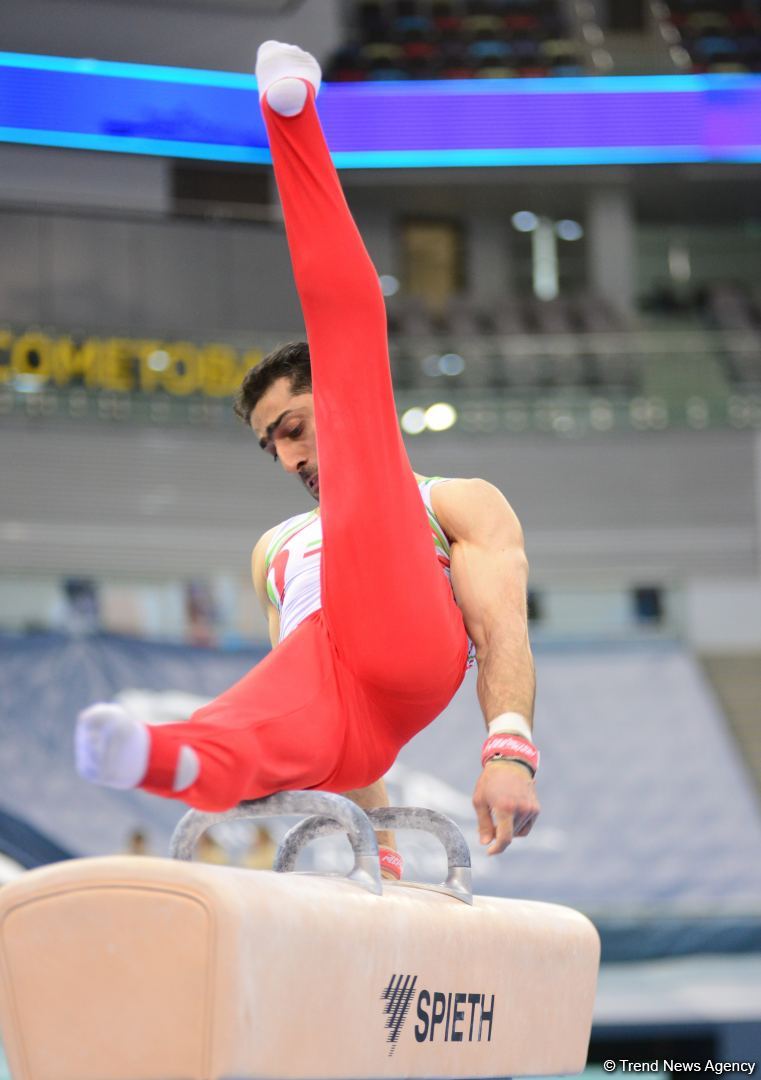 Podium training of athletes involved in FIG Artistic Gymnastics Apparatus World Cup underway at National Gymnastics Arena in Baku (PHOTO) - Gallery Image