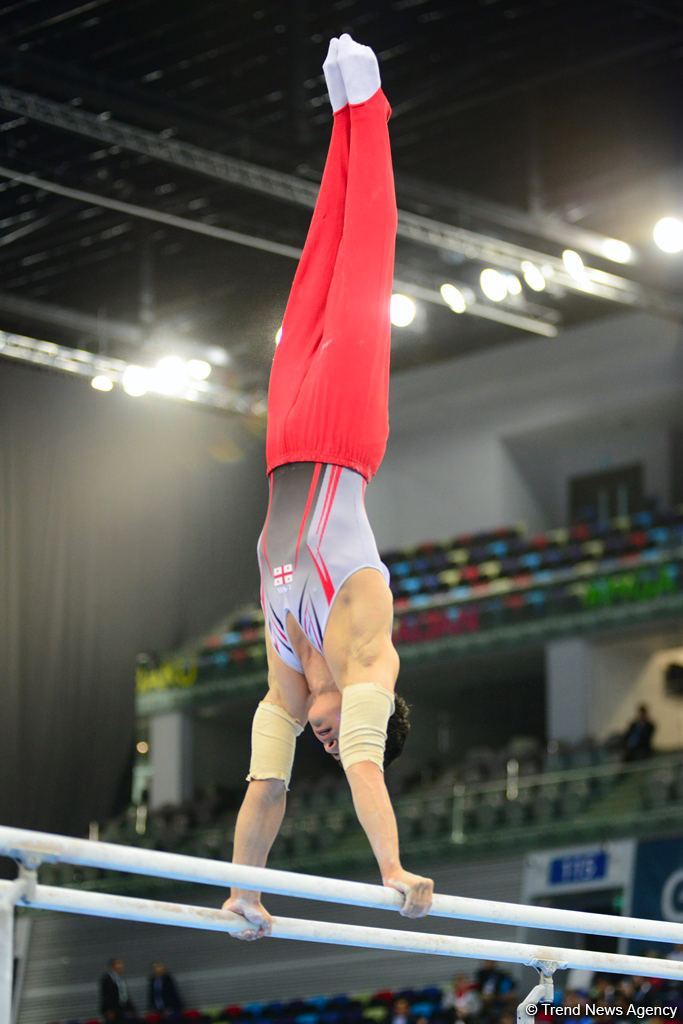 Bakıda idman gimnastikası üzrə Dünya Kubokunun birinci günü start götürüb (FOTO)